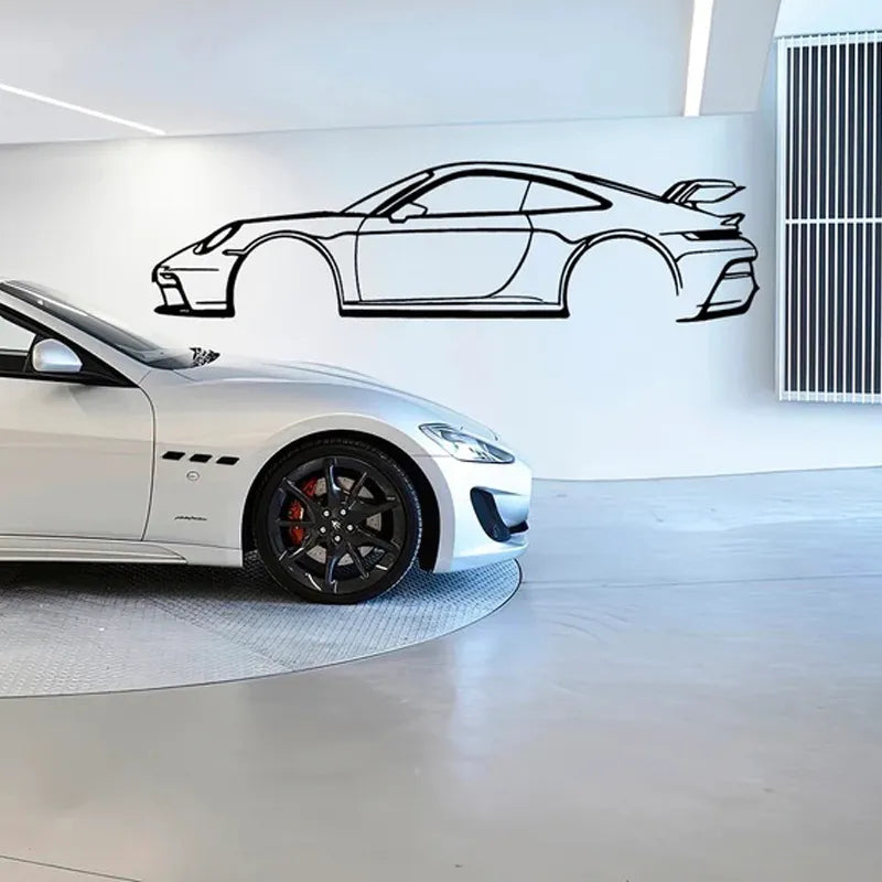 911 GT3 RS Model Metal Wall Art