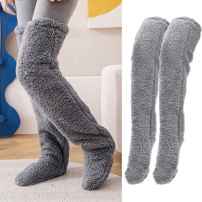 Over Knee High Fuzzy Long Socks